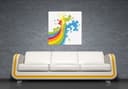 Stampa su vetro - Arcobaleno di farfalle