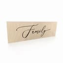 Targa in legno - Family