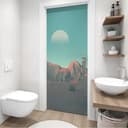 Pellicola porta montagne low poly
