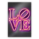 Stampa su vetro acrilico Mielu - Love