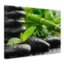Stampa su tela Black Zen Stones