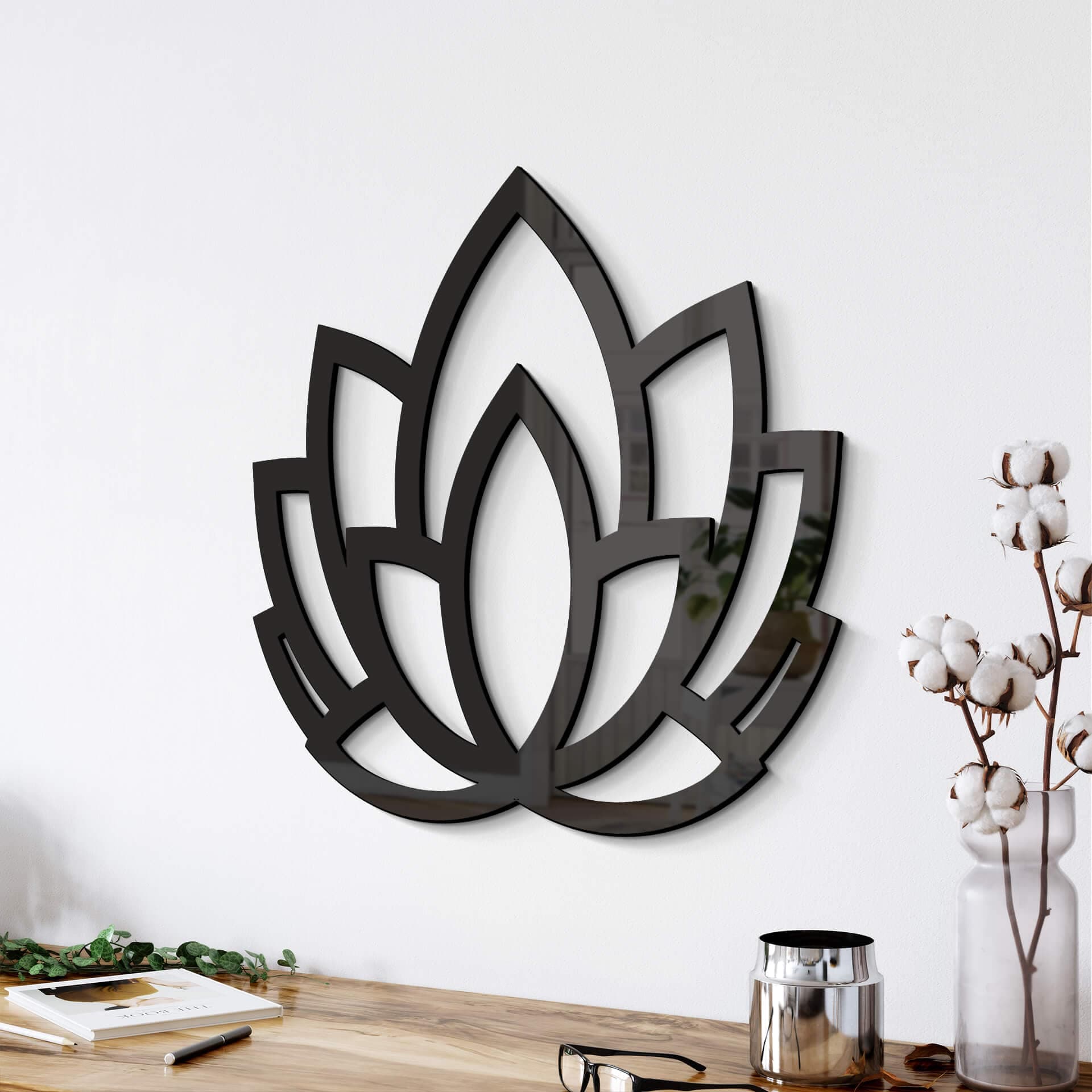Decoro in acrilico - Yoga Loto
