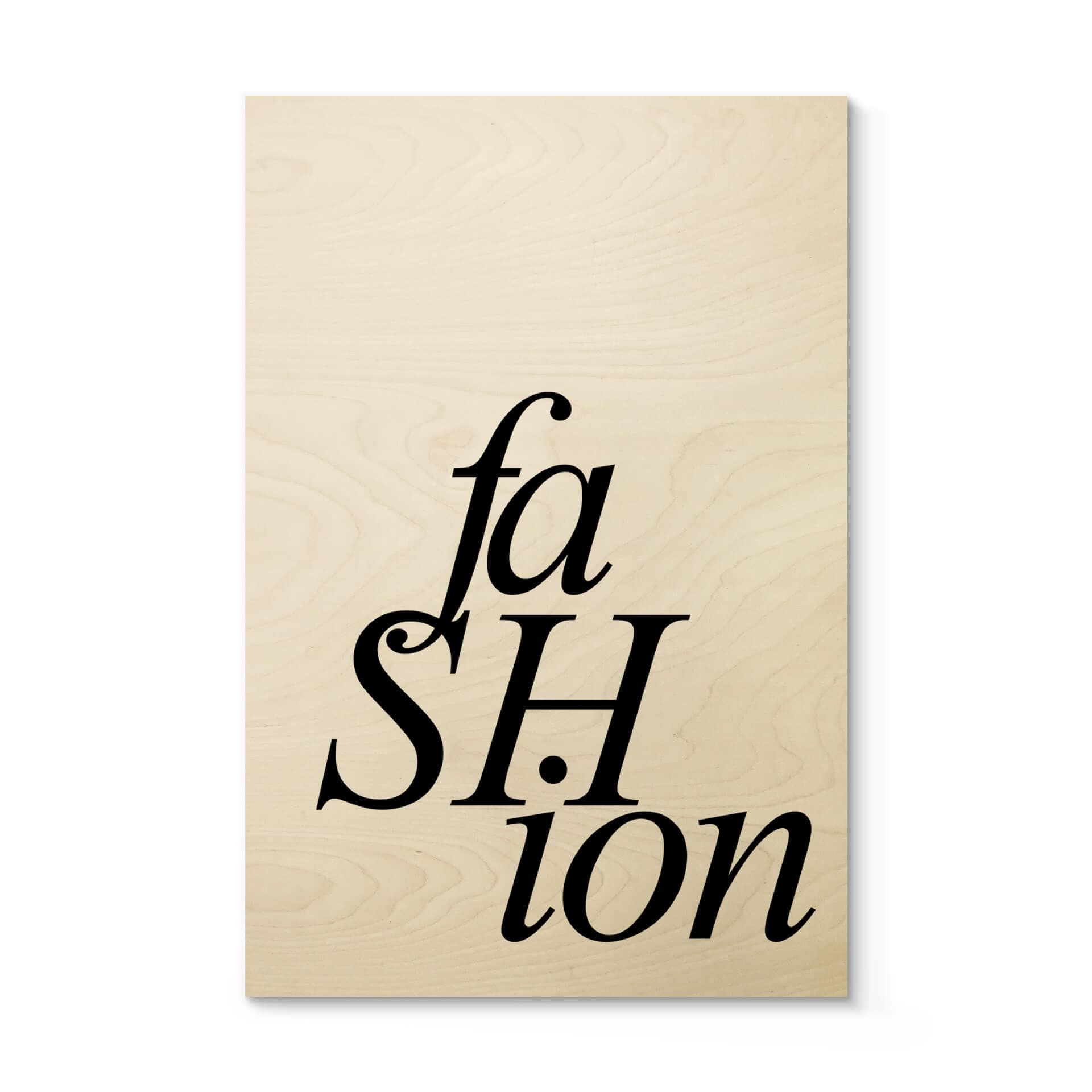 Stampa su legno - Fashion 01