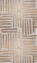 Fotomurale con motivo Grafico a righe in beige e grigio 2,7 x 1,59 m