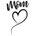 Adesivo murale - Mom cuore