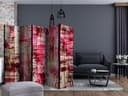 Divisorio per sala - Legno astratto, 3 pezzi