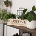 Targa in legno - Positive Thinking