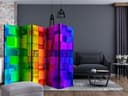 Schermo divisorio - Puzzle di colori, 3 pezzi