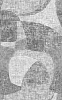 Fotomurale Forme astratte in grigio con struttura in stile metà secolo 3,4 x 2,12 m