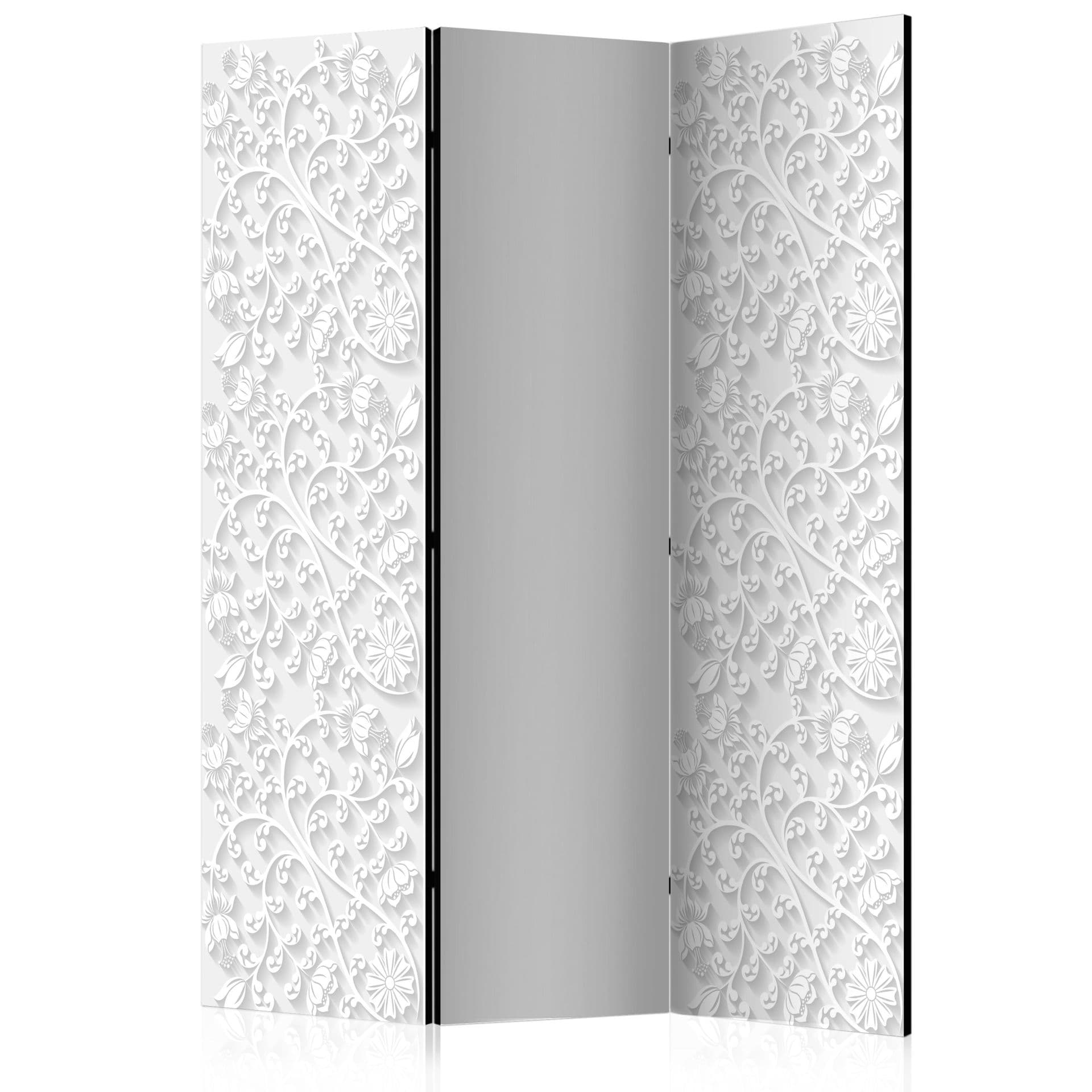 Divisorio per sala - Fiori di velluto, 3 pezzi