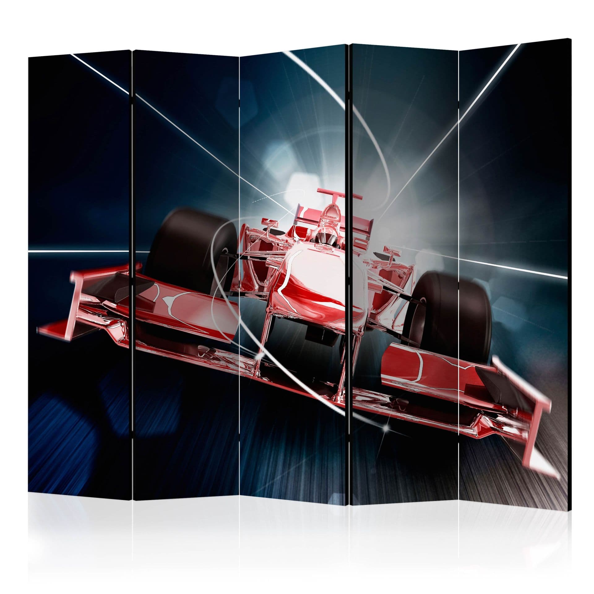 Schermo divisorio - Velocità e dinamica della Formula 1 , 5 pezzi - 225x172 cm
