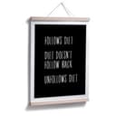 Poster Unfollows Diet
