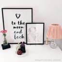 Poster Love to the moon and back