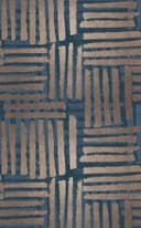 Fotomurale Fotomurale a strisce astratte blu e beige con effetto pennello 3,4 x 2,12 m
