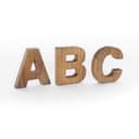 Lettere in legno da appoggio