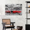 Stampa su vetro - Cadillac rossa