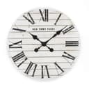 Orologio da parete in legno bianco