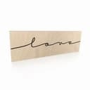 Targa in legno - Love