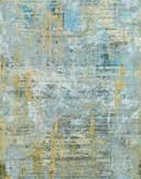 Fotomurale Texture murale astratta in grigio blu con accenti dorati in Used 2,7 x 2,12 m