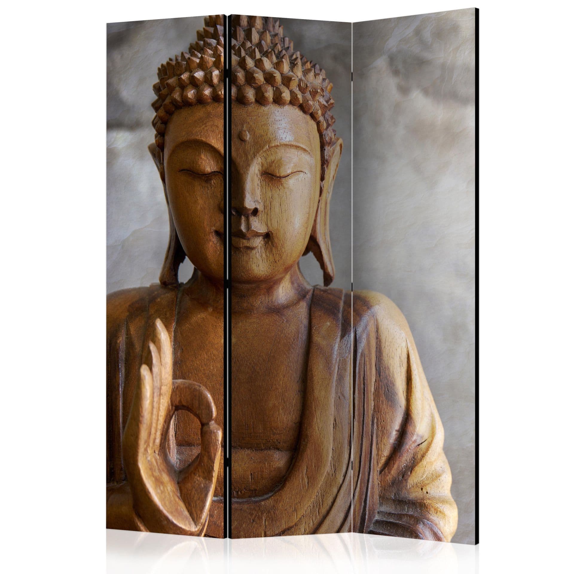 Schermo divisorio - Buddha, 3 pezzi - 135x172 cm