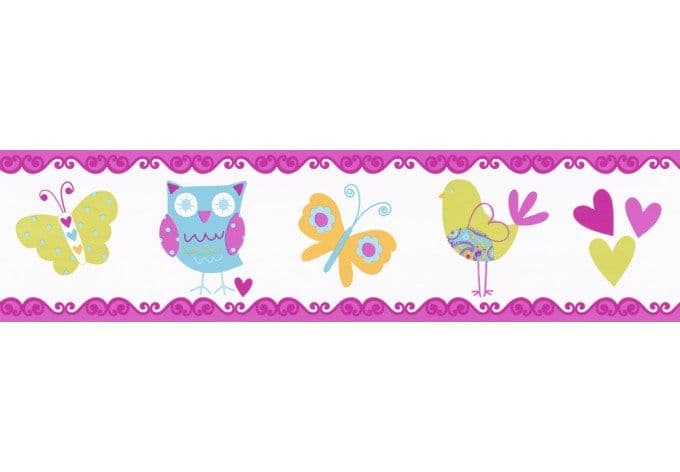 Bordo decorativo A.S. Création Only Borders 8 colore azzurro, arancio, multicolore