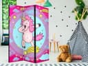 Divisorio per sala - Unicorno danzante, 3 pezzi