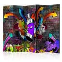 Divisorio - Graffiti: un'esplosione di colori , 5 pezzi - 225x172 cm