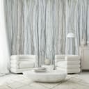 Fotomurale con motivo effetto marmo e texture a strisce in grigio-beige 2,7 x 1,59 m