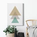 Stampa su tela Nouveauprints - Triangles aqua