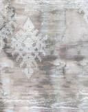 Fotomurale con motivo astratto con motivi ornamentali in grigio beige 2,7 x 2,12 m