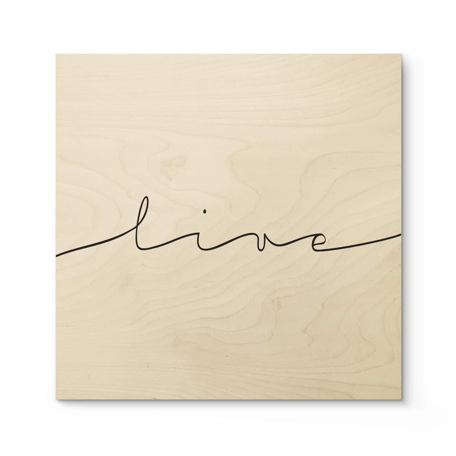 Stampa su legno - Live