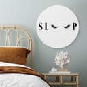 Alu-Dibond Sleep - Rund