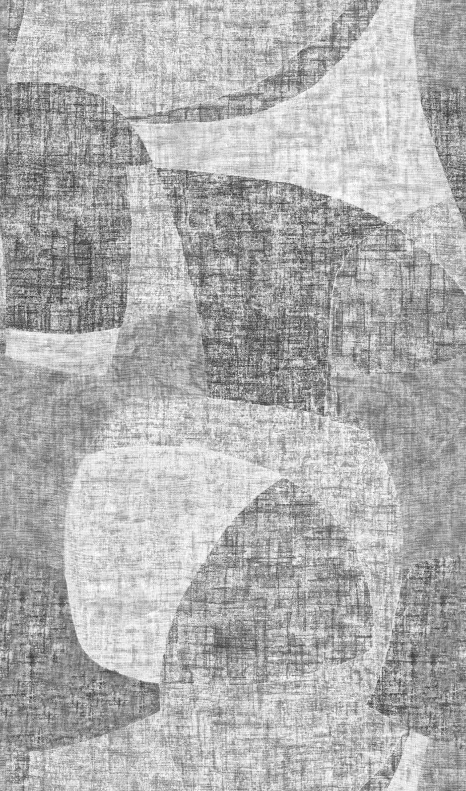 Fotomurale con motivo Forme astratte in grigio e bianco con texture 2,7 x 1,59 m