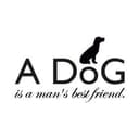 Adesivo murale - A dog is a man's best friend