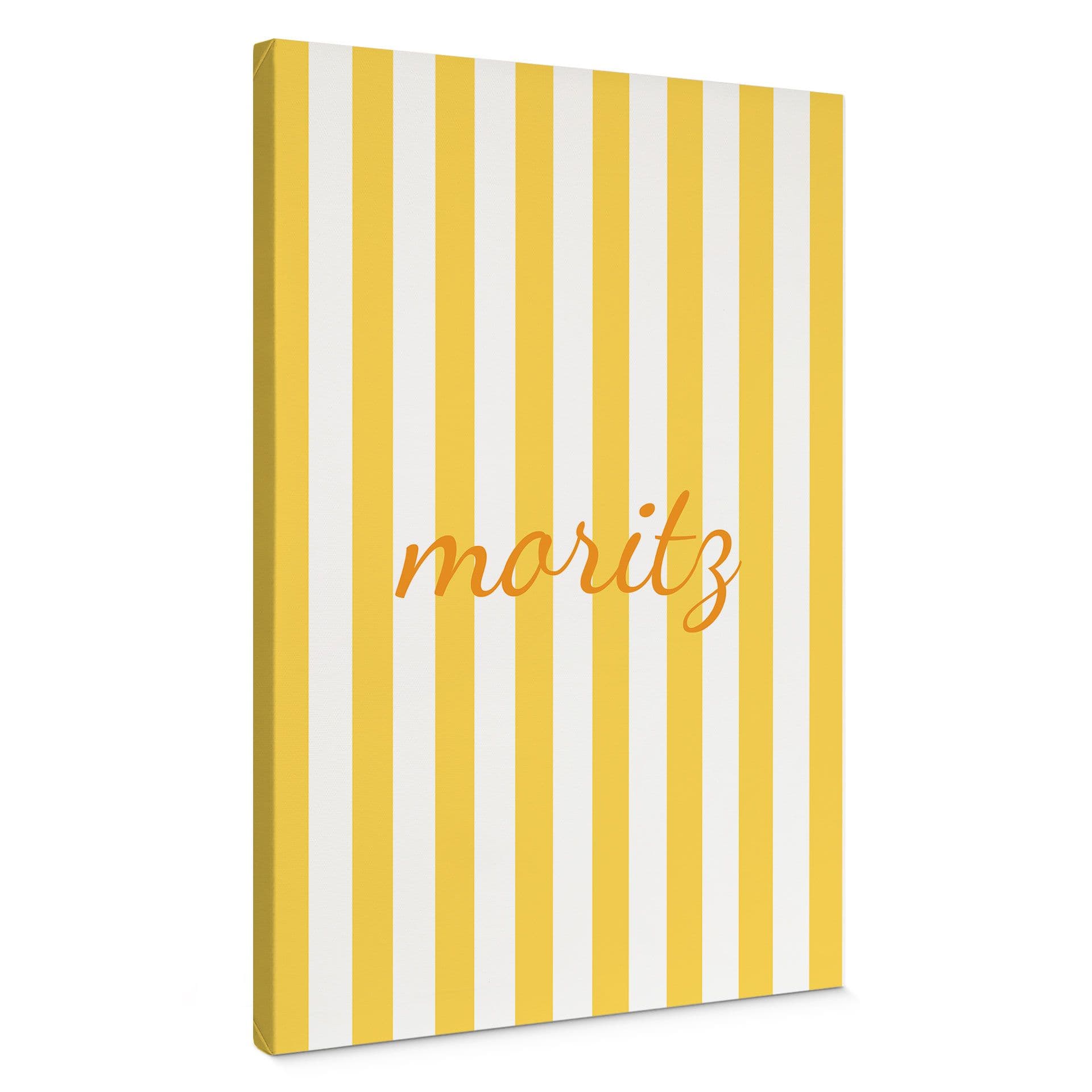 Stampe su tela personalizzabili a strisce gialle