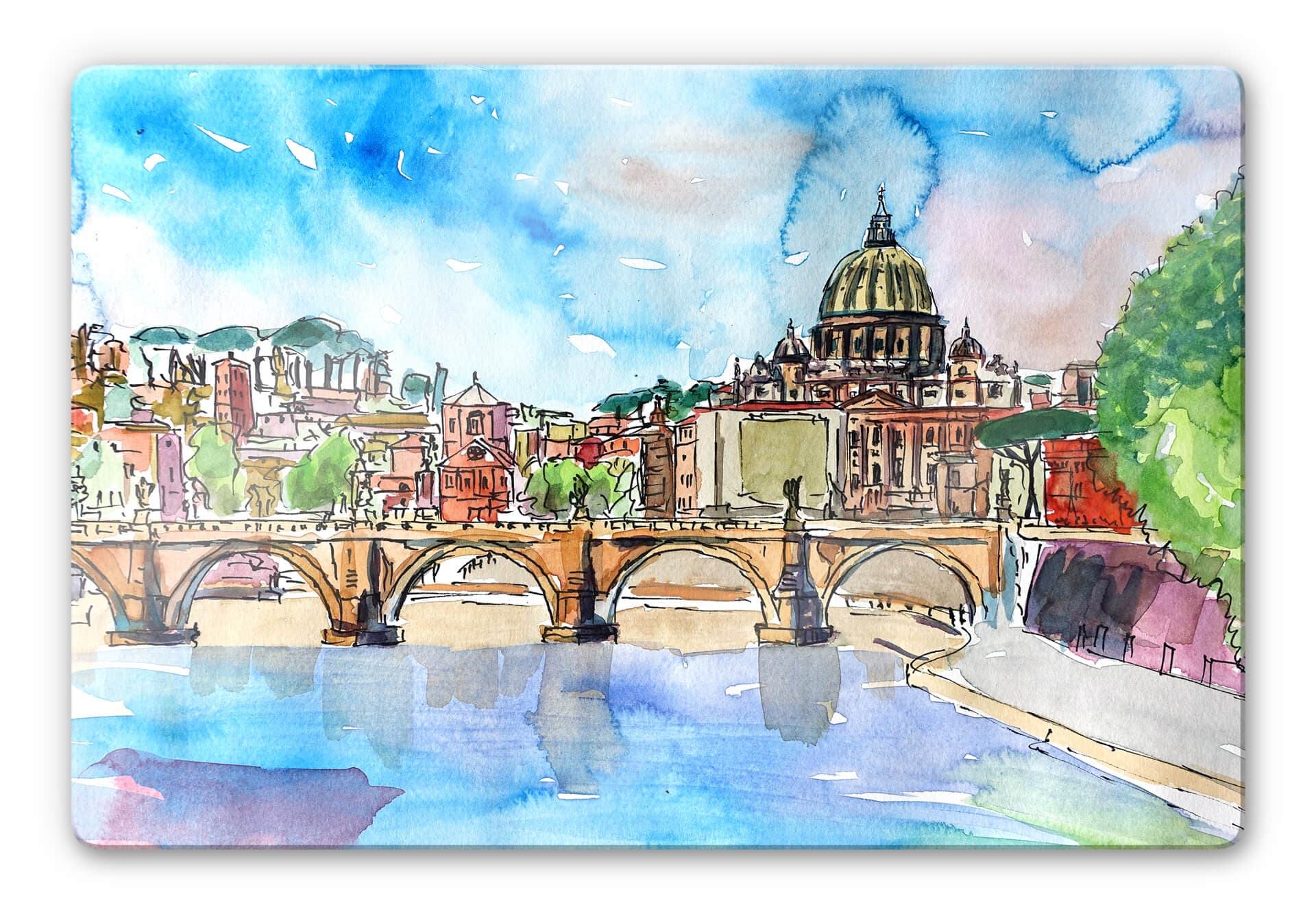 Glasbild Bleichner - Vatican in Rome