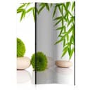 Schermo divisorio - Verde relax, 3 pezzi