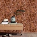 Carta da parati in tessuto non tessuto SERENADE Elle Decoration 4, terracotta