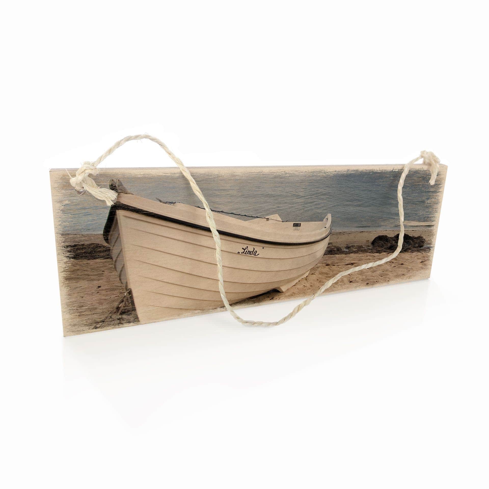 Targa in legno - Spiaggia