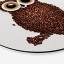 Alu-Dibond - Civetta di caffè - tondo