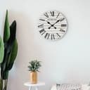 Orologio da parete in legno bianco