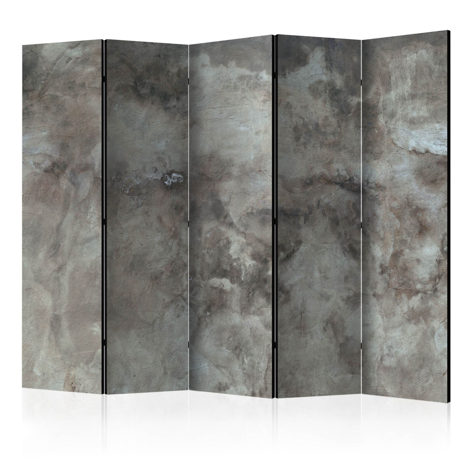 Schermo divisorio - nuvola di grandine, 5 pezzi - 225x172 cm