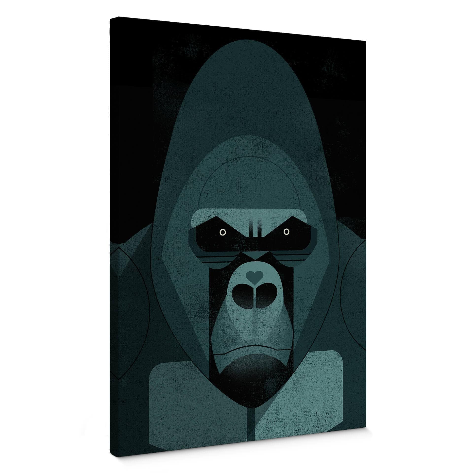 Stampa su tela Gorilla - Braun