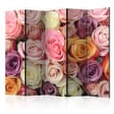 Divisorio per sala - Rose colorate, 3 pezzi