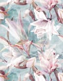 Fotomurale Texture astratta con forme ornamentali in grigio blu 2,7 x 2,12 m