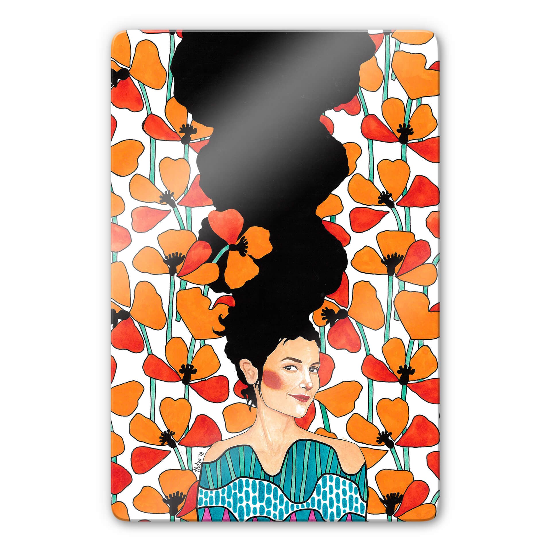Glasbild Hülya - Tagtraum