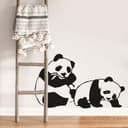 Adesivo murale - Orsetti panda
