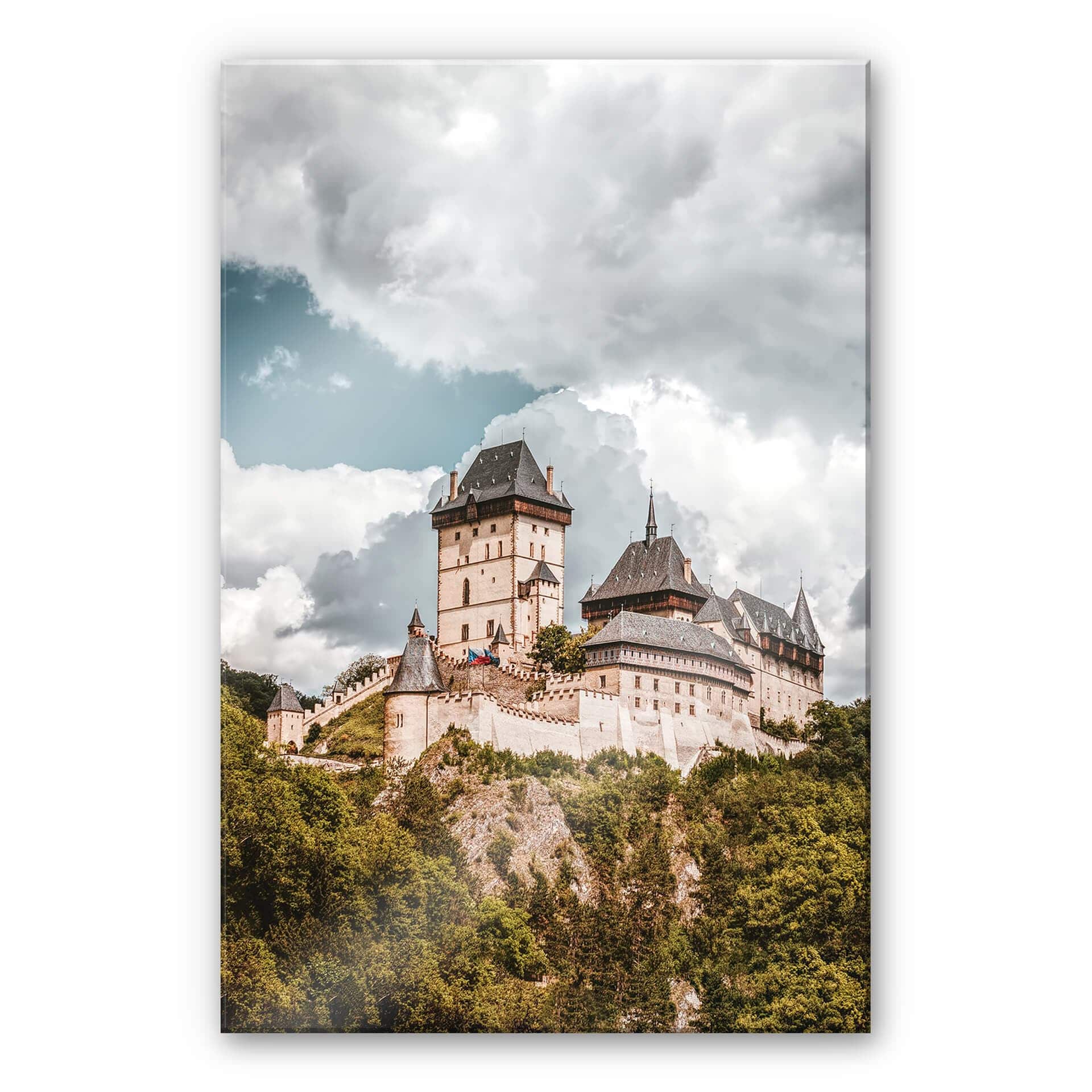 Stampa su vetro acrilico del castello di Karlstein