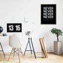 Poster - Never give up