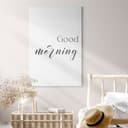 Stampa su tela Good Morning